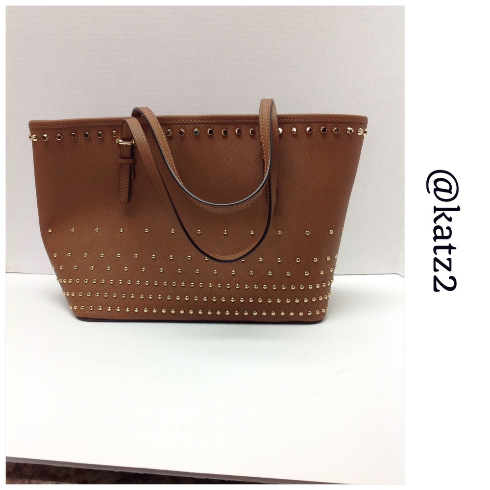 MICHAEL Michael Kors Studded Jet Set Travel Tote - Picture 3 of 5